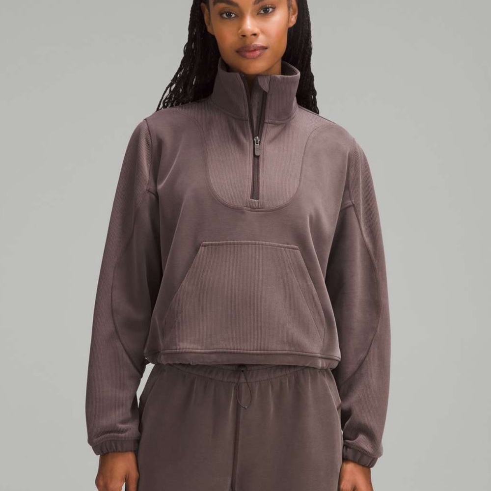 lululemon Brushed Softstreme Ribbed Half-Zip